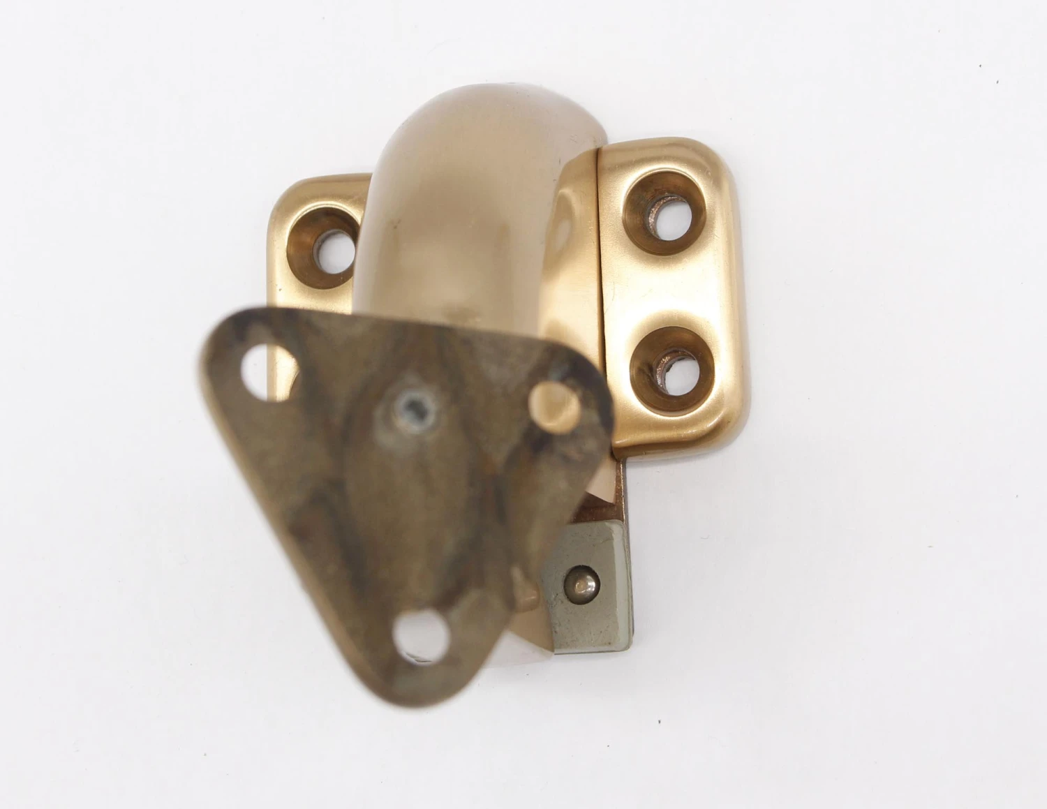 Olde New Baldwin Adjustable Brushed Brass Door Catch 7 Olde New Baldwin Adjustable Brushed Brass Door Catch - Image 5