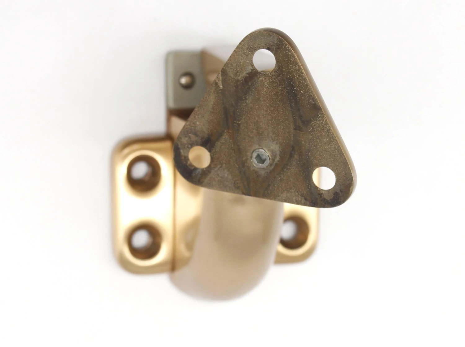 Olde New Baldwin Adjustable Brushed Brass Door Catch 8 Olde New Baldwin Adjustable Brushed Brass Door Catch - Image 6