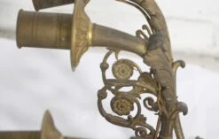 Pair Of 5 Arm Cast Bronze French Floral Figural Sconces 25 Pair Of 5 Arm Cast Bronze French Floral Figural Sconces -OGT Sale Store q273637 10