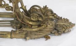 Pair Of 5 Arm Cast Bronze French Floral Figural Sconces 26 Pair Of 5 Arm Cast Bronze French Floral Figural Sconces -OGT Sale Store q273637 11