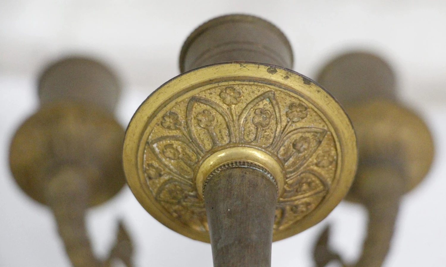 Pair Of 5 Arm Cast Bronze French Floral Figural Sconces 15 Pair Of 5 Arm Cast Bronze French Floral Figural Sconces - Image 13