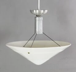 1950s Mid Century White Cast Glass Pendant Light 17 1950s Mid Century White Cast Glass Pendant Light -OGT Sale Store q273684 06