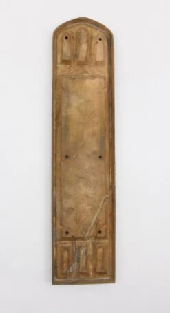 Antique 14.5 In. Gothic Bronze Door Push Plate 9 Antique 14.5 In. Gothic Bronze Door Push Plate -OGT Sale Store q273990 04