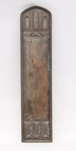 Antique 14.875 In. Sargent Gothic Bronze Door Push Plate -OGT Sale Store q273991 04