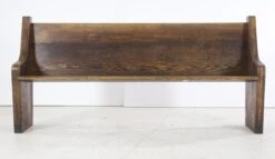 Antique 6 Ft. Oak Dark Tone Church Pew 16 Antique 6 Ft. Oak Dark Tone Church Pew -OGT Sale Store q274019 06