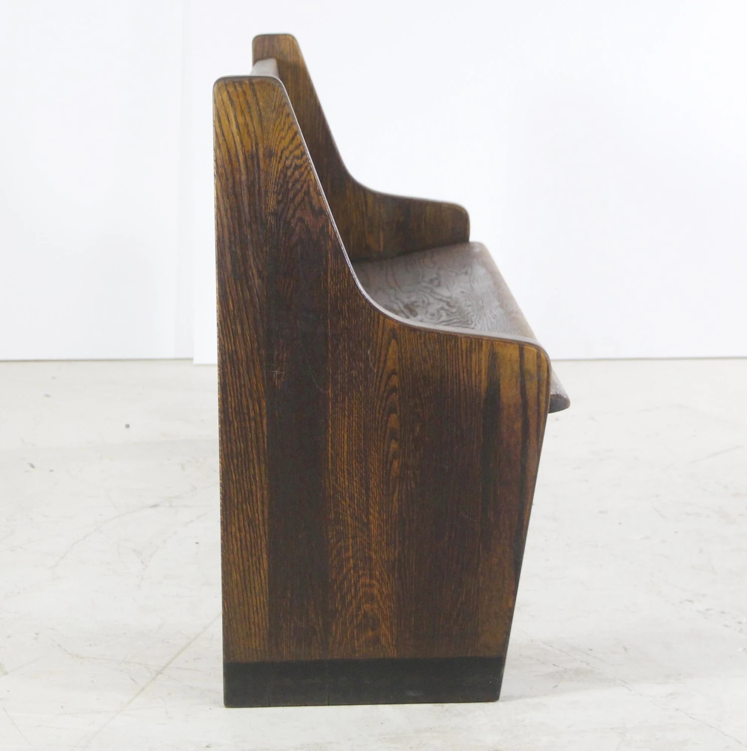 Antique 6 Ft. Oak Dark Tone Church Pew 9 Antique 6 Ft. Oak Dark Tone Church Pew - Image 7