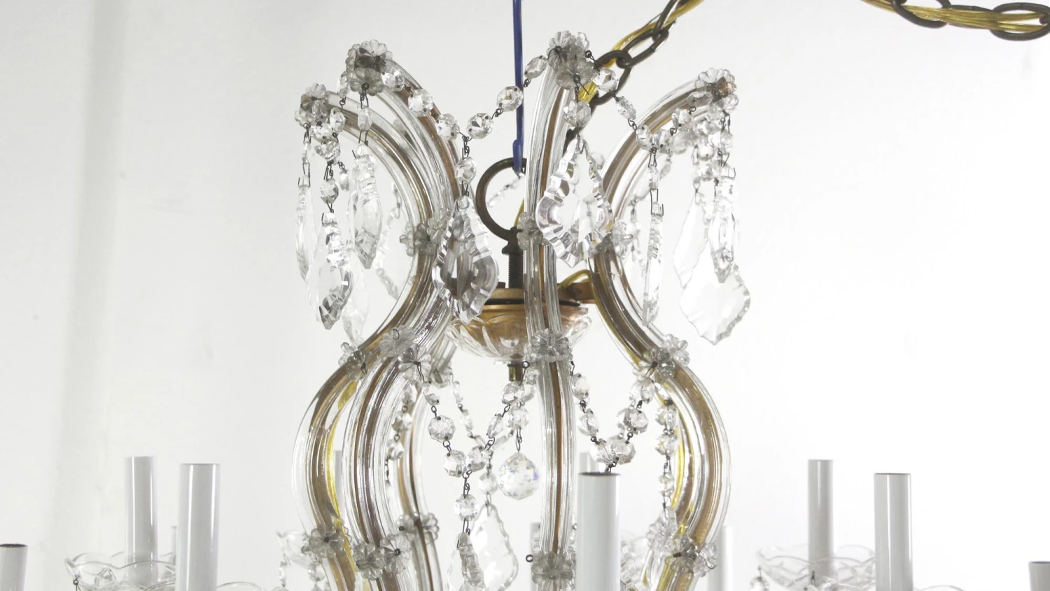 22 Light Antique Marie Therese Crystal Chandelier 6 22 Light Antique Marie Therese Crystal Chandelier - Image 4