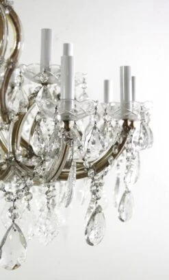 22 Light Antique Marie Therese Crystal Chandelier 17 22 Light Antique Marie Therese Crystal Chandelier -OGT Sale Store q274088 06