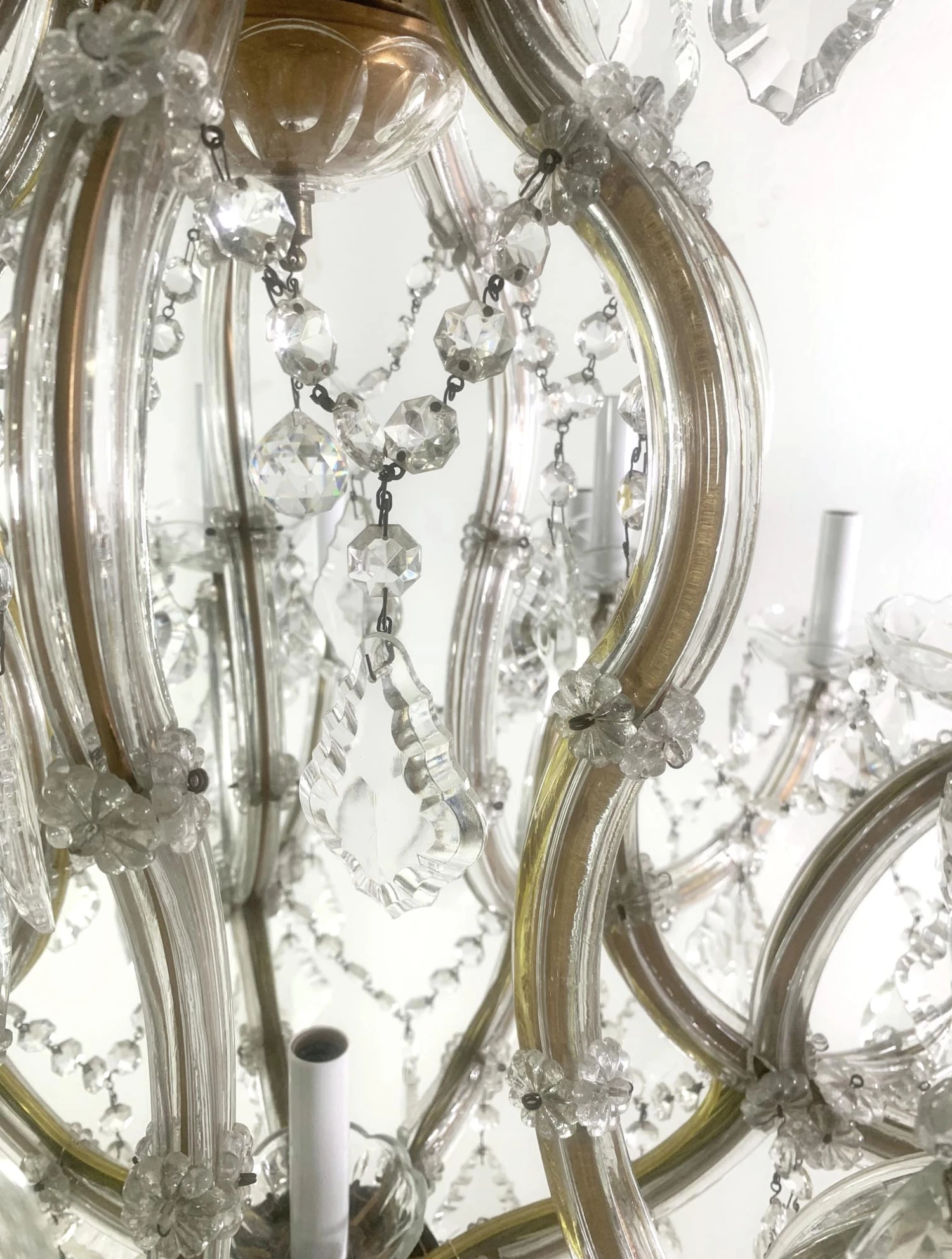 22 Light Antique Marie Therese Crystal Chandelier 9 22 Light Antique Marie Therese Crystal Chandelier - Image 7