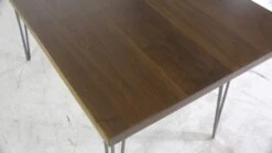Handmade Natural Stain 4.5 Ft. Walnut Hairpin Legs Dining Table 16 Handmade Natural Stain 4.5 Ft. Walnut Hairpin Legs Dining Table -OGT Sale Store q274094 05