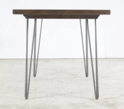 Handmade Natural Stain 4.5 Ft. Walnut Hairpin Legs Dining Table 18 Handmade Natural Stain 4.5 Ft. Walnut Hairpin Legs Dining Table -OGT Sale Store q274094 07