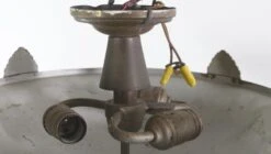 Art Deco Bronze Semi Flush Mount Dish Light -OGT Sale Store q274115 08