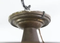 Art Deco Bronze Semi Flush Mount Dish Light -OGT Sale Store q274115 09