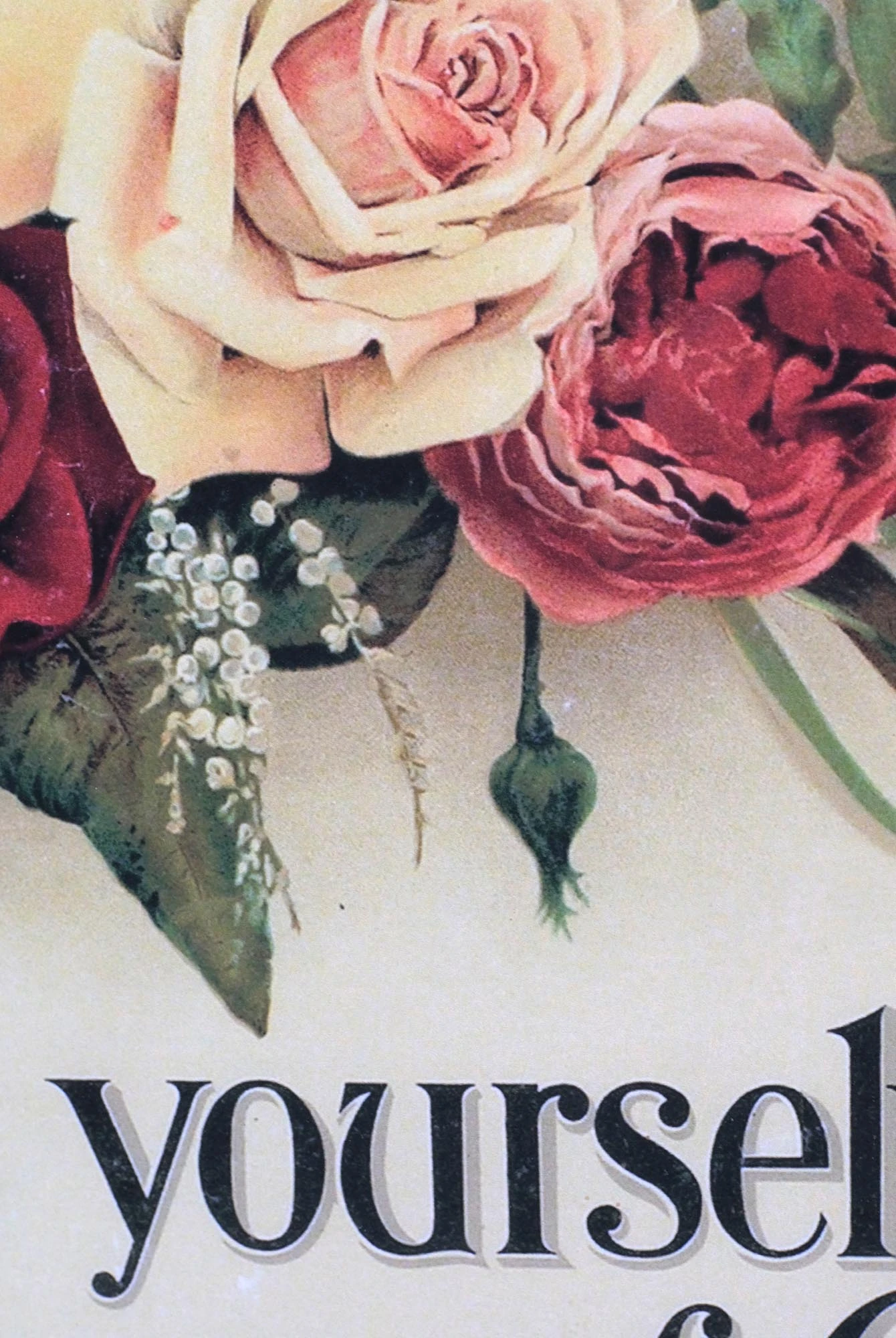 Floral Religious Print With The Scripture In Plaster Frame 6 Floral Religious Print With The Scripture In Plaster Frame - Image 4