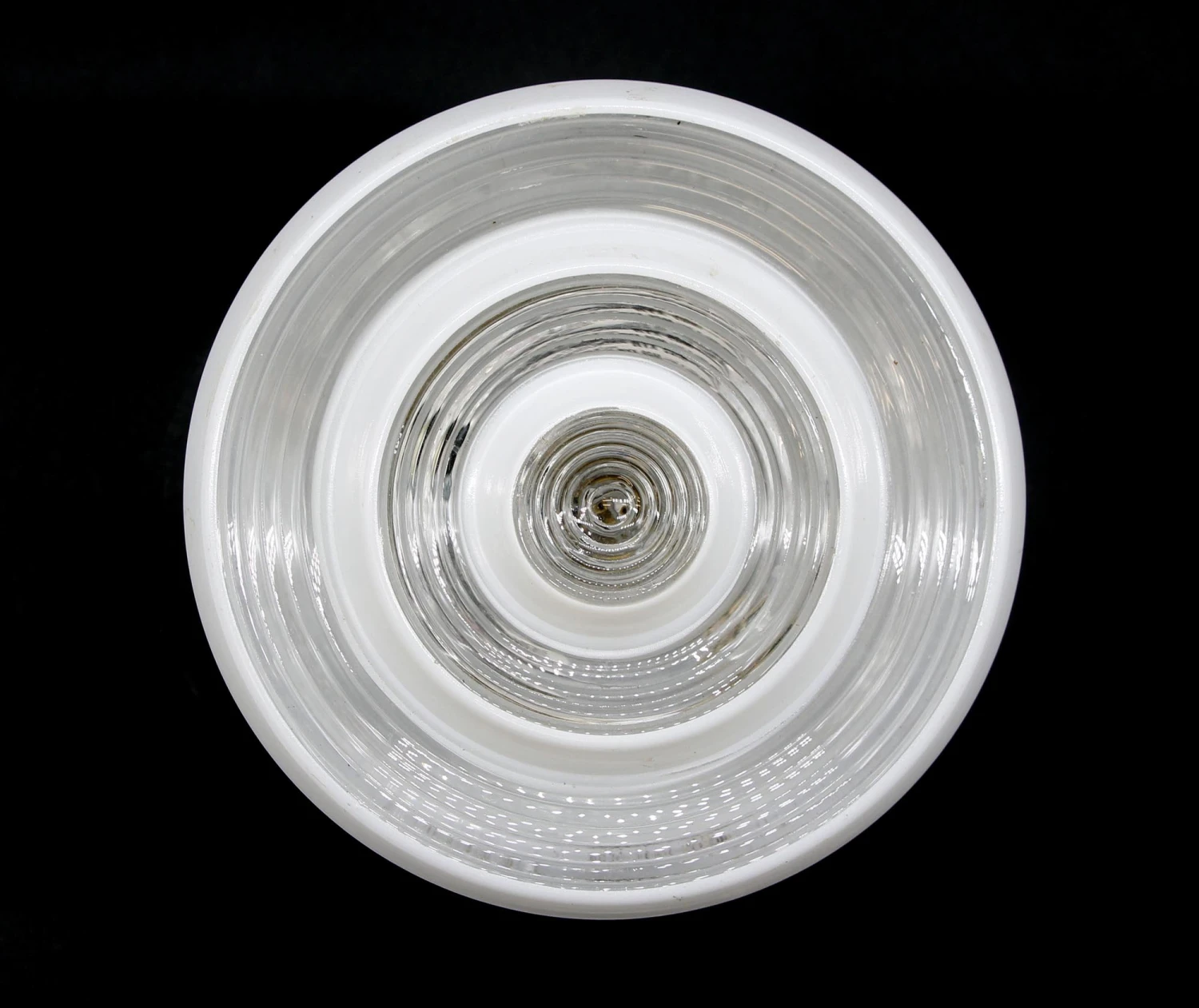 Vintage Concentric Circles Glass 7 In. Flush Mount Light 6 Vintage Concentric Circles Glass 7 In. Flush Mount Light - Image 4