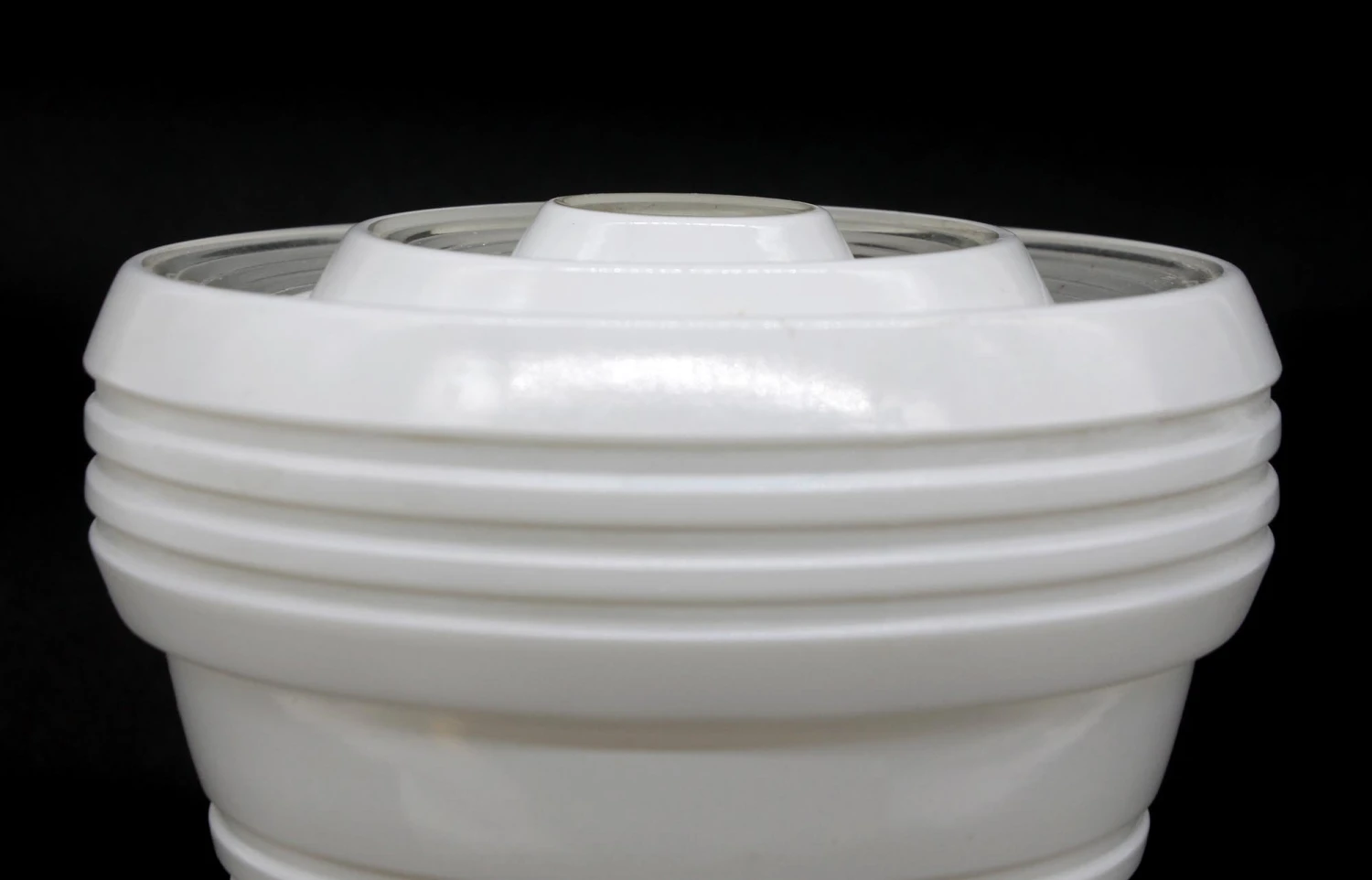 Vintage Concentric Circles Glass 7 In. Flush Mount Light 7 Vintage Concentric Circles Glass 7 In. Flush Mount Light - Image 5