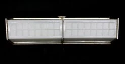 Vintage Glass & Nickel Art Deco Above Cabinet Bathroom Light 16 Vintage Glass & Nickel Art Deco Above Cabinet Bathroom Light -OGT Sale Store q274288 04