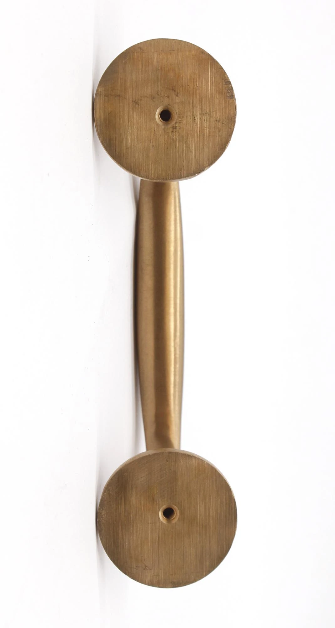 Vintage 7.375 In. Brushed Brass Bridge Door Pull 7 Vintage 7.375 In. Brushed Brass Bridge Door Pull - Image 5