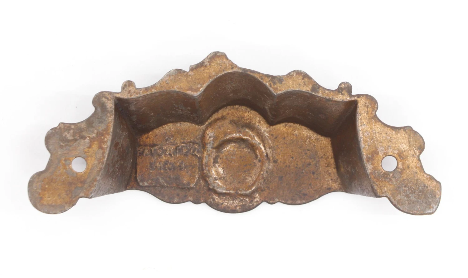 Antique Victorian Cast Iron Lady Face Bin Pull 7 Antique Victorian Cast Iron Lady Face Bin Pull - Image 5