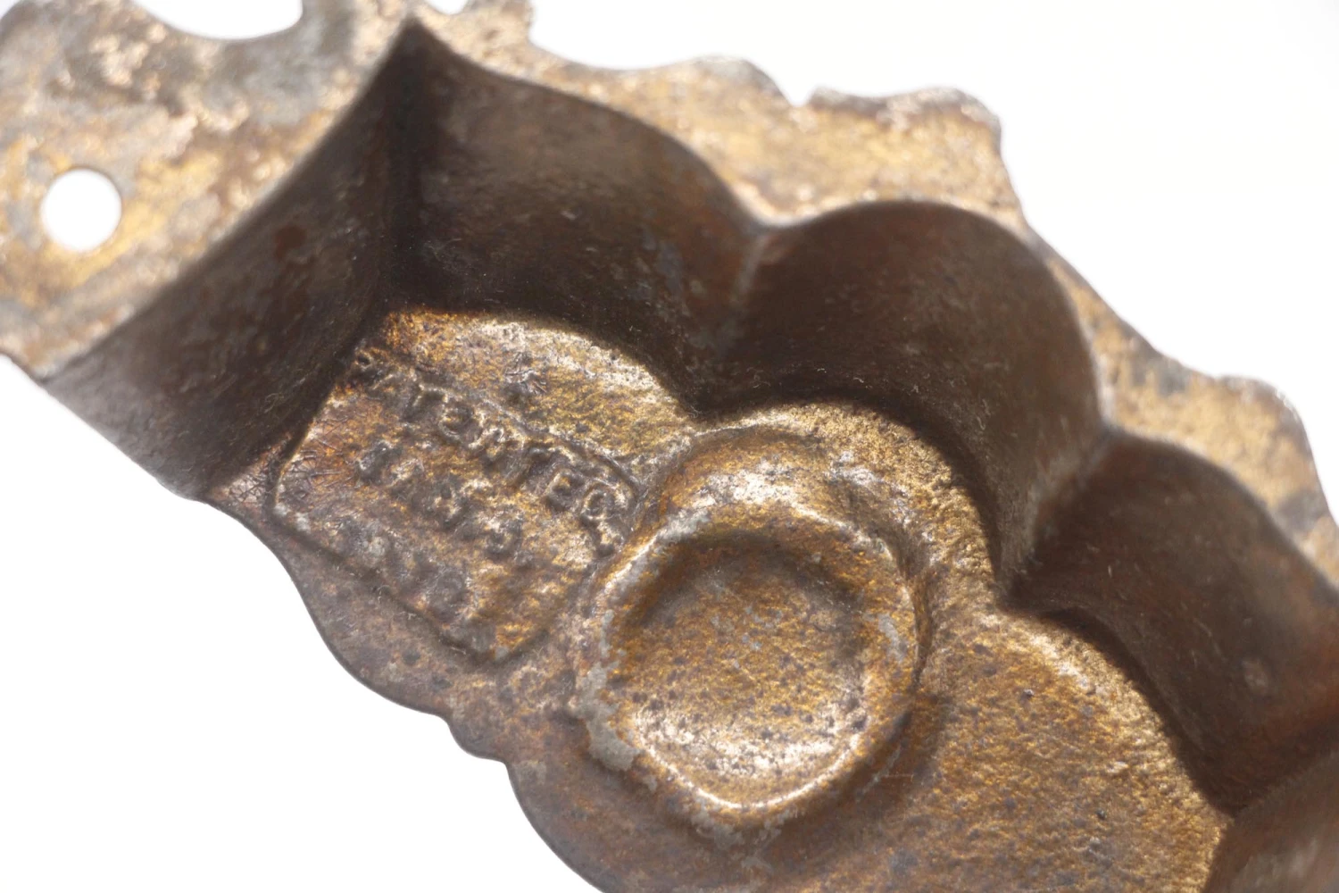 Antique Victorian Cast Iron Lady Face Bin Pull 8 Antique Victorian Cast Iron Lady Face Bin Pull - Image 6