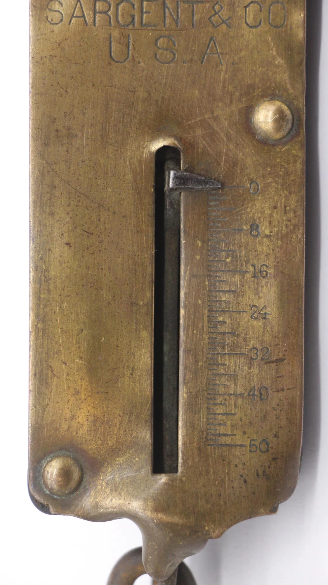 Sargent Cast Iron Excelsior Spring Balance With Brass Backing 7 Sargent Cast Iron Excelsior Spring Balance With Brass Backing - Image 5