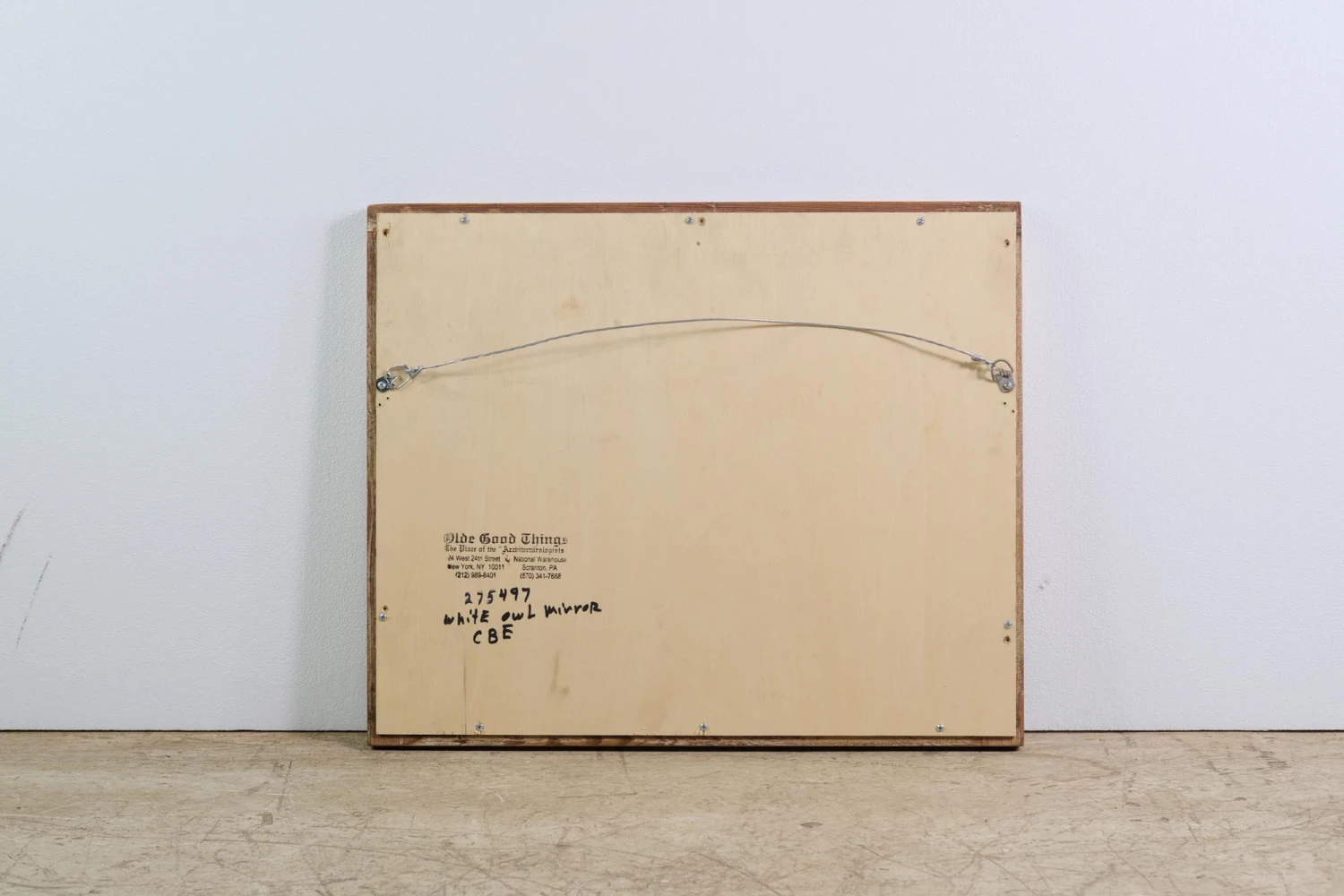 White Owl Cigar Mirrored Wavy Glass Window Frame 8 White Owl Cigar Mirrored Wavy Glass Window Frame - Image 6