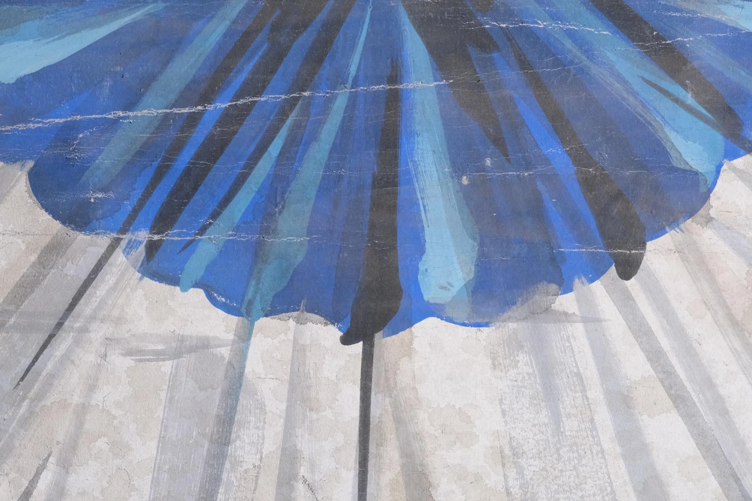 Vintage Red White & Blue Swags Oil Painting 8.3 Ft. X 2.5 Ft. 8 Vintage Red White & Blue Swags Oil Painting 8.3 Ft. X 2.5 Ft. - Image 6