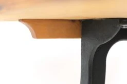 Handmade 4 Ft. Natural Pine Cast Iron New York Dining Table 23 Handmade 4 Ft. Natural Pine Cast Iron New York Dining Table -OGT Sale Store q274407 11