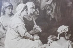 Vintage Sepia Art Print Of Christ & His Followers In A Black Wood Frame 11 Vintage Sepia Art Print Of Christ & His Followers In A Black Wood Frame -OGT Sale Store q274455 05