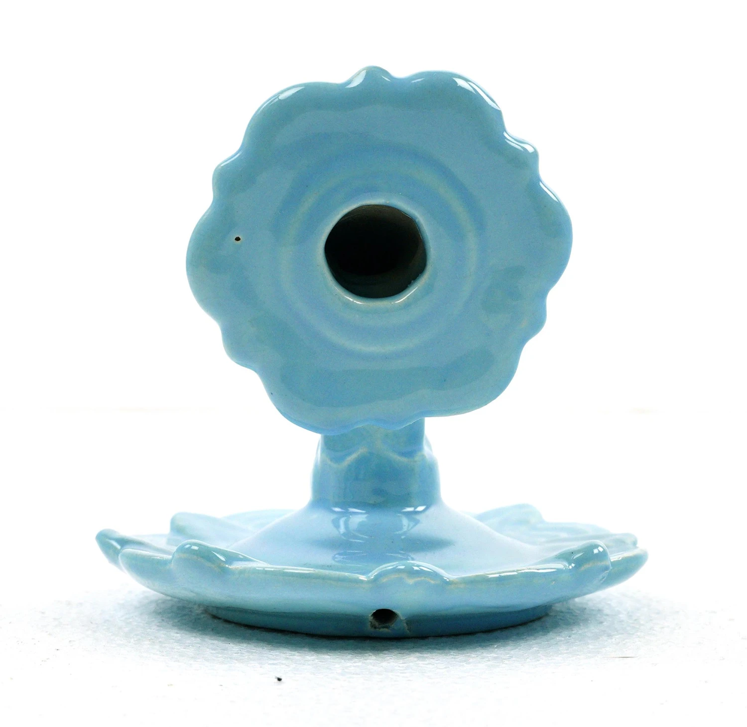 Vintage Blue Italian Ceramic Single Arm Wall Sconce 7 Vintage Blue Italian Ceramic Single Arm Wall Sconce - Image 5