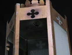 Pair Of 1950s Brass Patina Gothic Pendant Lights 23 Pair Of 1950s Brass Patina Gothic Pendant Lights -OGT Sale Store q275079 11