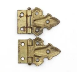 Pair Of Stanley Art Deco Surface Mount Steel Cabinet Hinges -OGT Sale Store q275090 05
