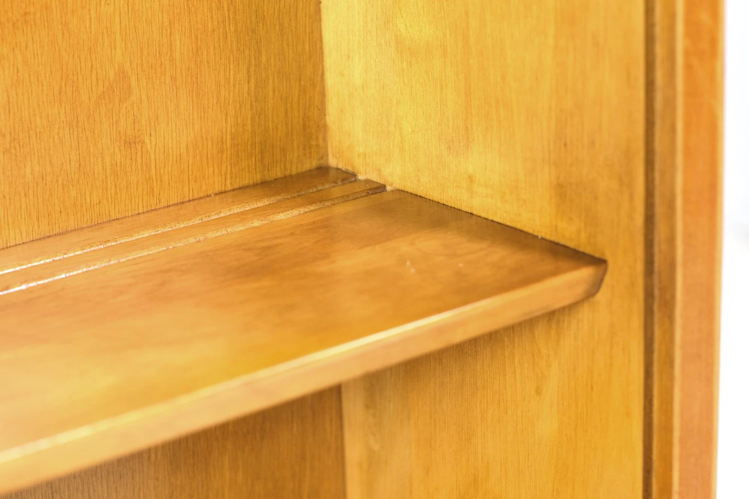 Vintage Light Tone Pine Hutch Shelf Storage Unit 7 Vintage Light Tone Pine Hutch Shelf Storage Unit - Image 5