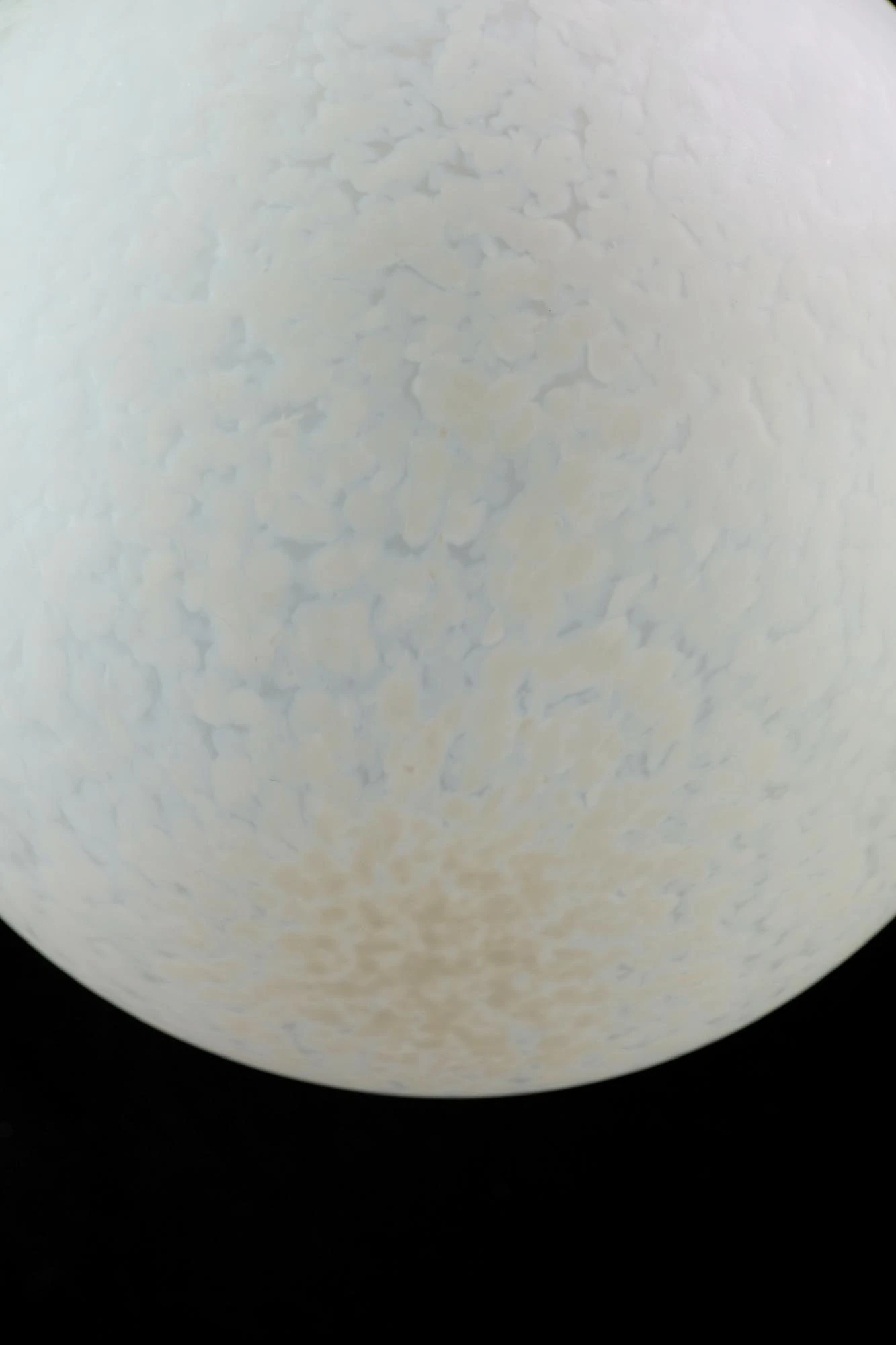 Mid Century Glass Globe Brass Pole Pendant Light 7 Mid Century Glass Globe Brass Pole Pendant Light - Image 5