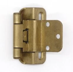 Vintage Steel Brass Plated Partial Wrap Cabinet Hinge 11 Vintage Steel Brass Plated Partial Wrap Cabinet Hinge -OGT Sale Store q275201 05