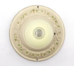 Hand Painted Beige & Green Steel Flush Mount Fixture 13 Hand Painted Beige & Green Steel Flush Mount Fixture -OGT Sale Store q275241 05