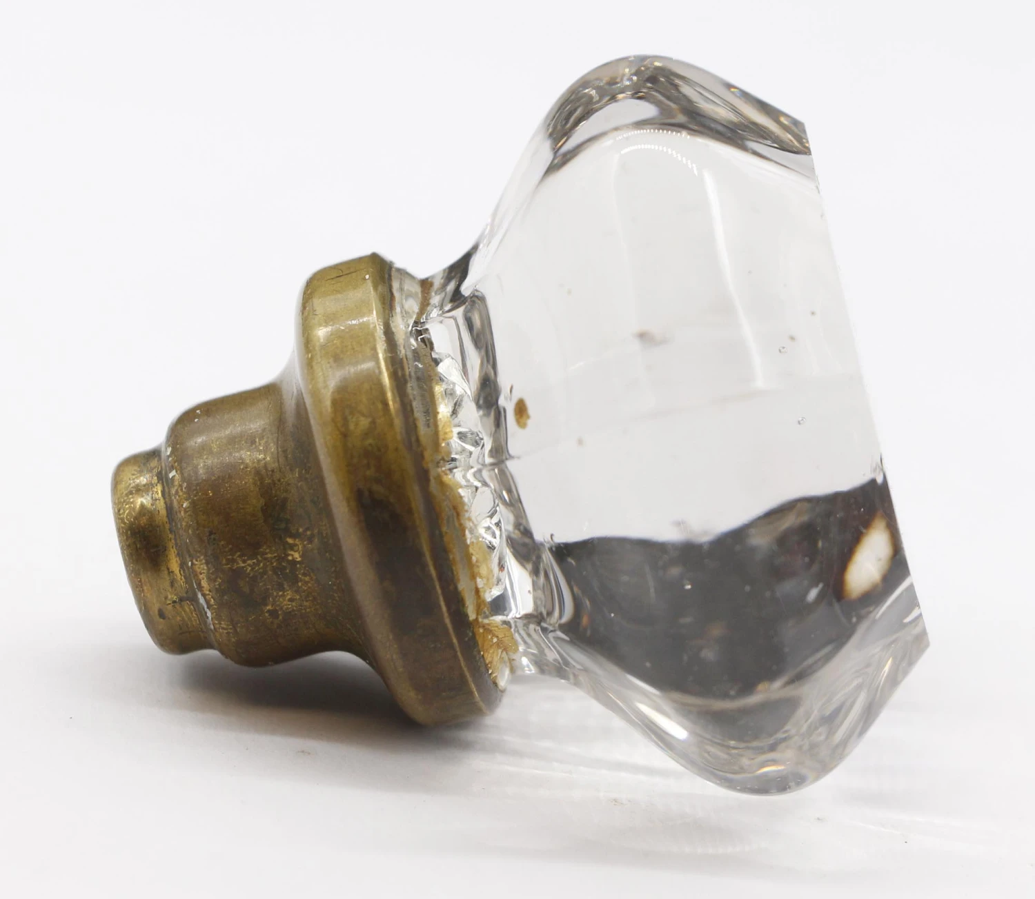 Single Antique Octagon Mercury Star Center Glass Door Knob 8 Single Antique Octagon Mercury Star Center Glass Door Knob - Image 6