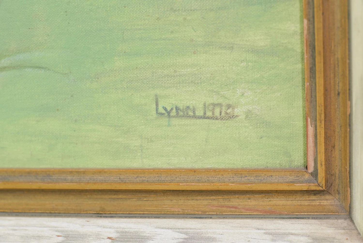 1970s Signed Oil Portrait Painting Of A Baby On Canvas 6 1970s Signed Oil Portrait Painting Of A Baby On Canvas - Image 4