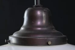 1930s 18 In. Steel Pole School House Globe Pendant Light 13 1930s 18 In. Steel Pole School House Globe Pendant Light -OGT Sale Store q275312 05