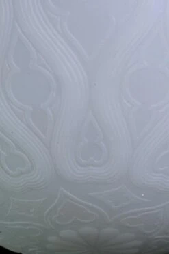 Cast Milk Glass Quatrefoil Design Dish Pendant Light 12 Cast Milk Glass Quatrefoil Design Dish Pendant Light -OGT Sale Store q275328 04