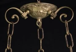 Cast Milk Glass Quatrefoil Design Dish Pendant Light 14 Cast Milk Glass Quatrefoil Design Dish Pendant Light -OGT Sale Store q275328 06