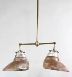 Double Copper Plated 1910s Mercury Glass Pendant Light 22 Double Copper Plated 1910s Mercury Glass Pendant Light -OGT Sale Store q275781 05