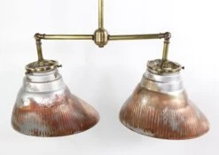 Double Copper Plated 1910s Mercury Glass Pendant Light 28 Double Copper Plated 1910s Mercury Glass Pendant Light -OGT Sale Store q275781 11