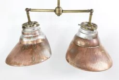 Double Copper Plated 1910s Mercury Glass Pendant Light 30 Double Copper Plated 1910s Mercury Glass Pendant Light -OGT Sale Store q275781 13
