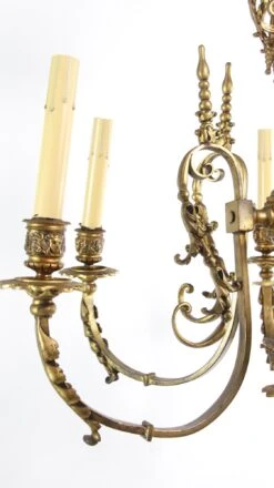 19th Century French Gilded Bronze 6 Arm Chandelier -OGT Sale Store q275786 11