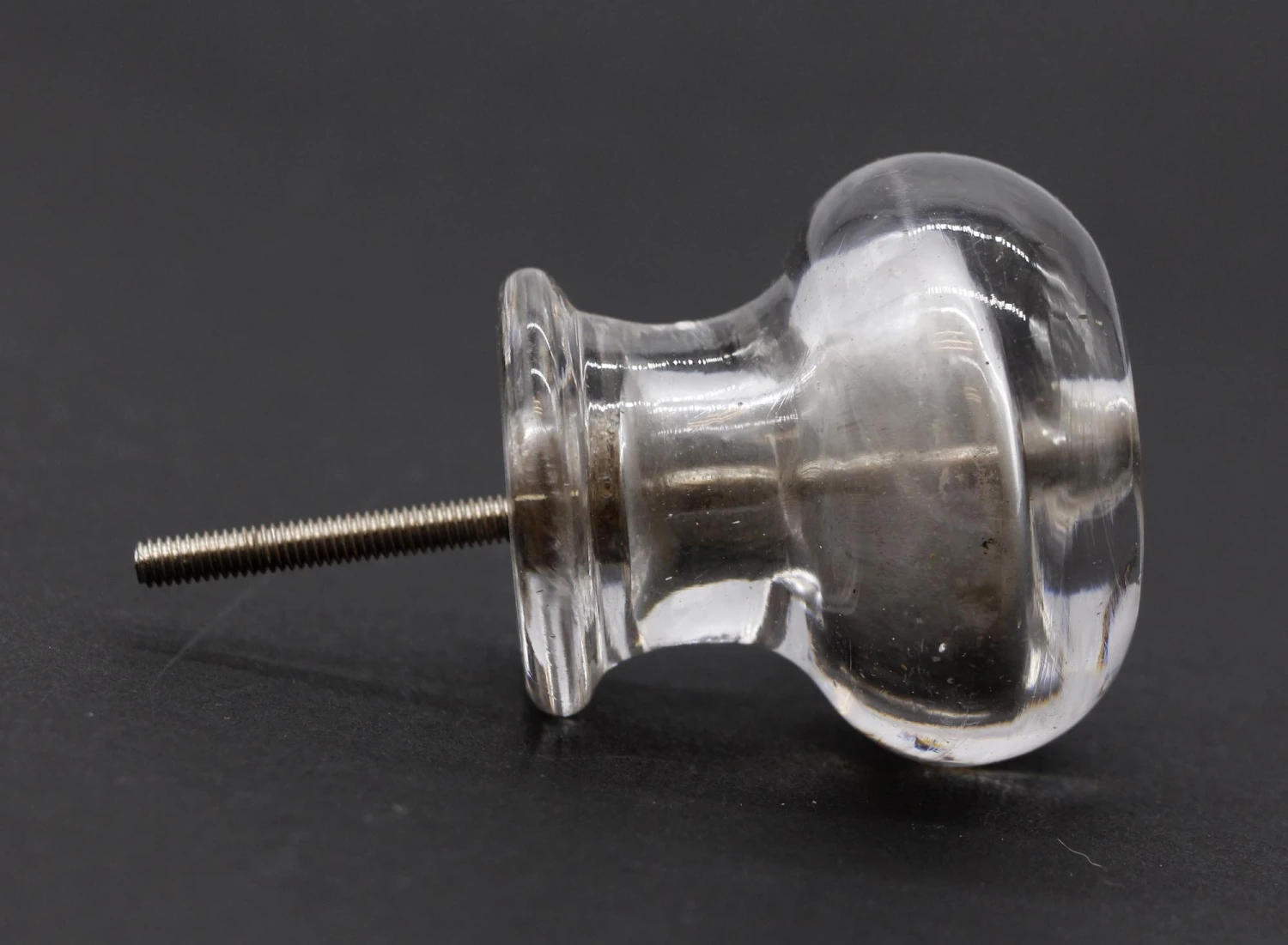 Pair Of Clear 2 In. Antique Glass Drawer Cabinet Knobs 7 Pair Of Clear 2 In. Antique Glass Drawer Cabinet Knobs - Image 5