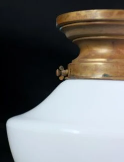 Pair Of Large Antique Milk Glass Mushroom Flush Mount Lights 17 Pair Of Large Antique Milk Glass Mushroom Flush Mount Lights -OGT Sale Store q275871 08