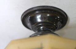 1940s Hand Painted Octagon Shaped Semi Flush Mount Light 18 1940s Hand Painted Octagon Shaped Semi Flush Mount Light -OGT Sale Store q275873 08