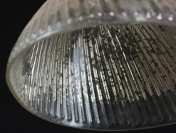 1910s X-Ray Glass Brass Pole Double Down Pendant Light -OGT Sale Store q275938 04