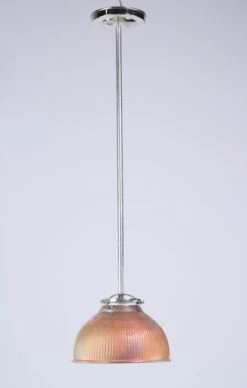 1910 Silver Reflector Glass With Copper Plated Shade Pendant Light 19 1910 Silver Reflector Glass With Copper Plated Shade Pendant Light -OGT Sale Store q275939 07